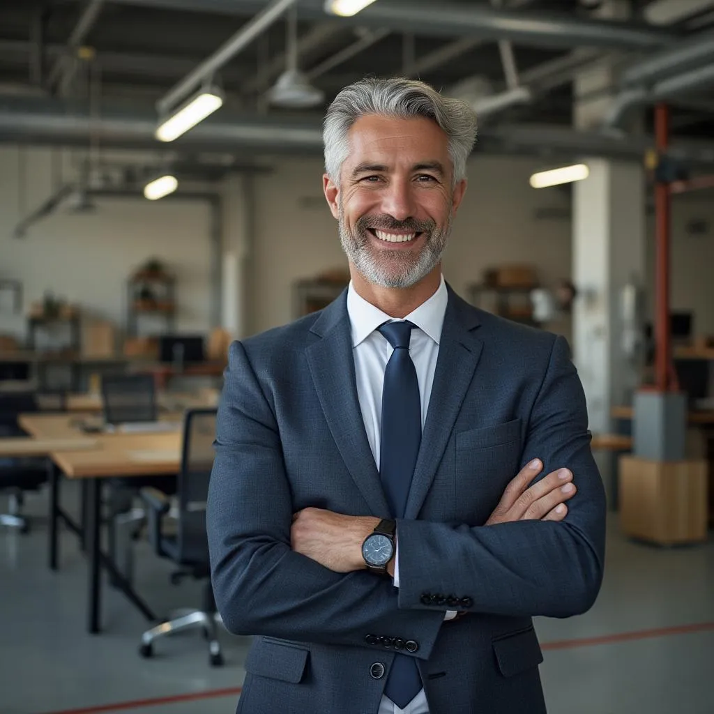 Ejecutivo de empresa manufacturera