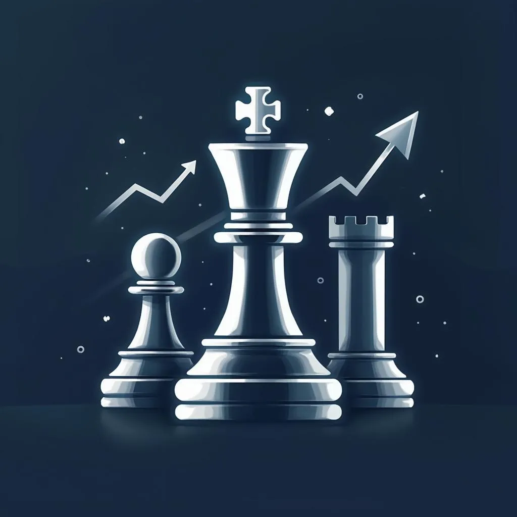 Icono de estrategia financiera